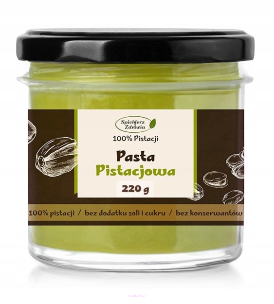 ~ PASTA PISTACJOWA 220G MASŁO KREM PISTACJOWY Z PISTACJI POLECA ZDROWA MARKA
