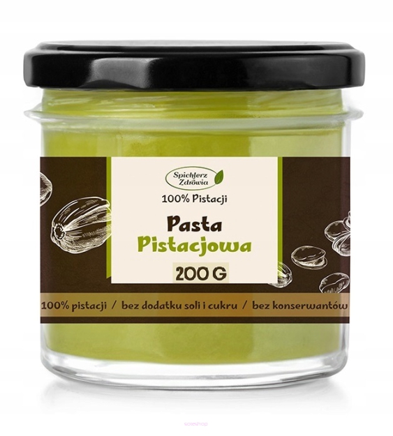 ~ PASTA PISTACJOWA 200G MASŁO KREM PISTACJOWY Z PISTACJI POLECA ZDROWA MARKA