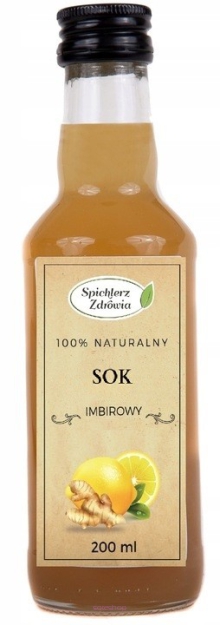 Sok imbirowy 200ml 100% NFC Mocny Imbir