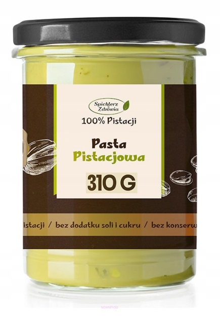 ~ PASTA PISTACJOWA 310G MASŁO KREM PISTACJOWY Z PISTACJI POLECA ZDROWA MARKA