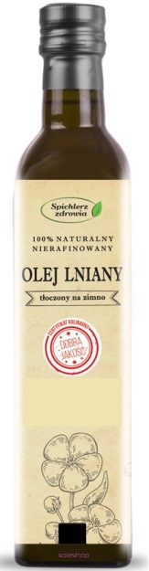 Prawdziwy Olej lniany tłoczony na zimno 500ml