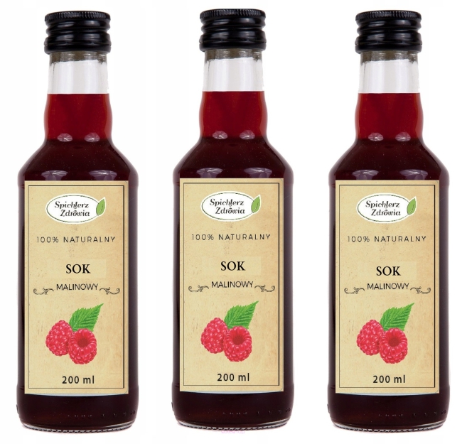 Sok malinowy 3x200ml 100% NFC 